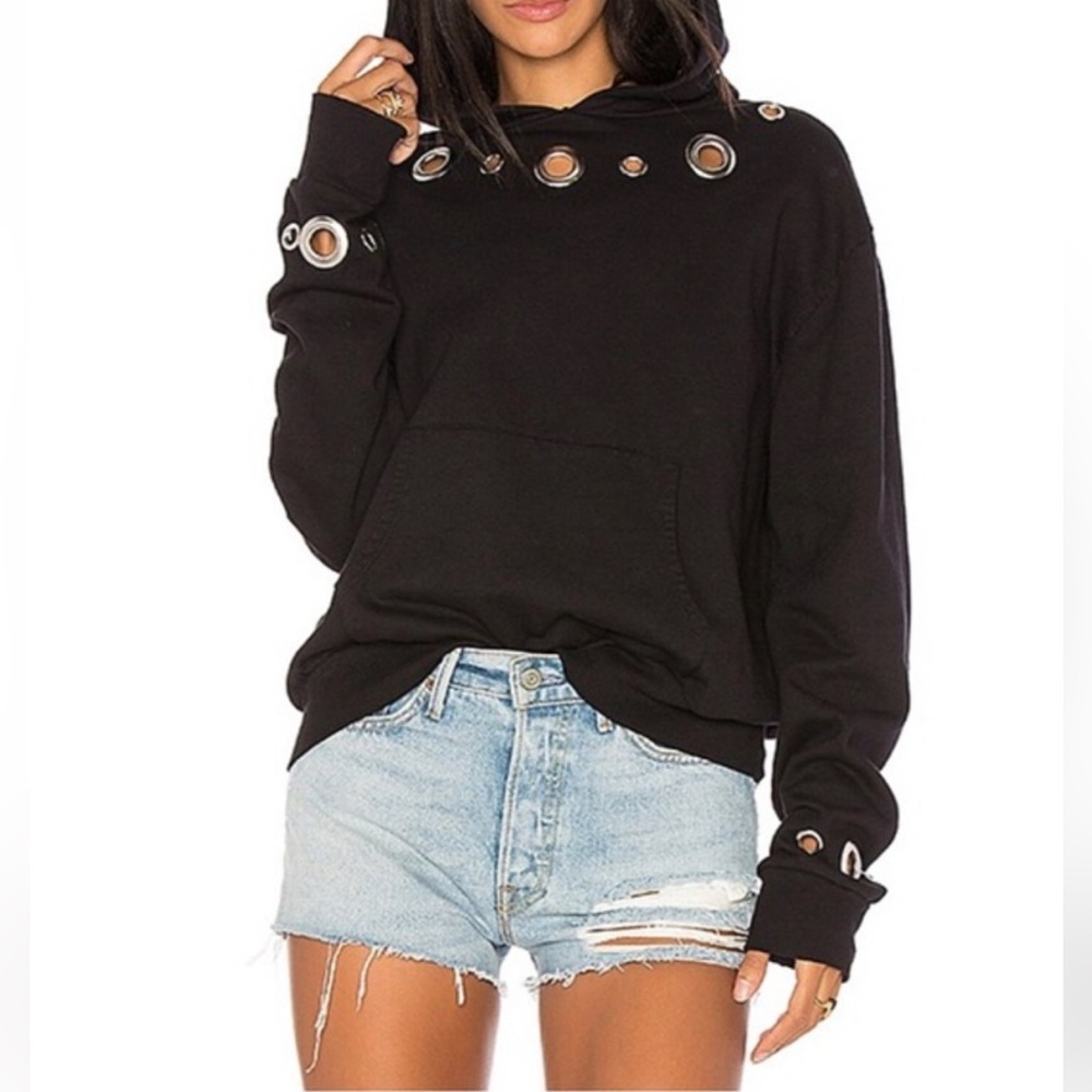 MONROW Black Hoodie XS